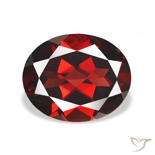 4.55ct Темно-красный Гранат Альмандин, Овал, Чистота VS