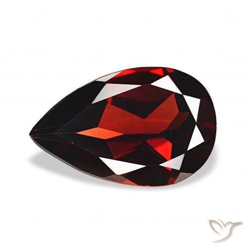 3.05ct Темно-красный Гранат Альмандин, Форма груши, VVS-VS