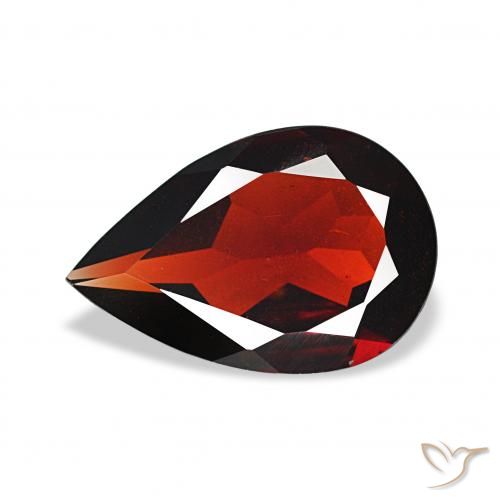 2.36ct Темно-красный Гранат Альмандин, Форма груши, VVS-VS