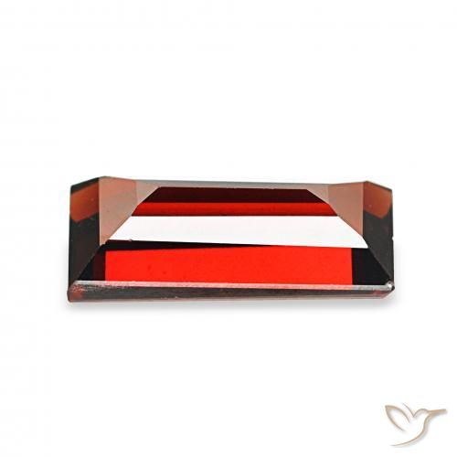 2.04 карата, натуральный Смородина красная Гранат Альмандин, Огранка Багет, Чистота VVS