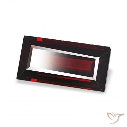 2.08 карата, натуральный Темно-красный Гранат Альмандин, Огранка Багет, Чистота VVS