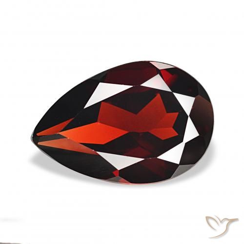 3.22ct Темно-красный Гранат Альмандин, Форма груши, VVS-VS