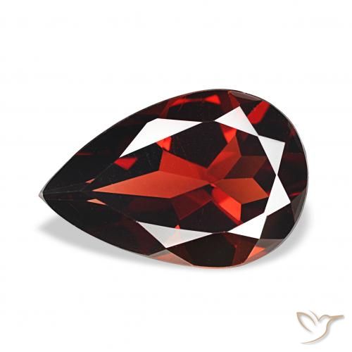 3.09ct Темно-красный Гранат Альмандин, Форма груши, Чистота VS