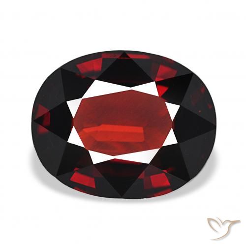 5.55ct Темно-красный Гранат Альмандин, Овал, VVS-VS