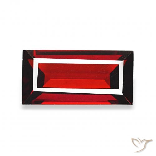 1.82ct Темно-красный Гранат Альмандин, Огранка Багет, Чистота VVS