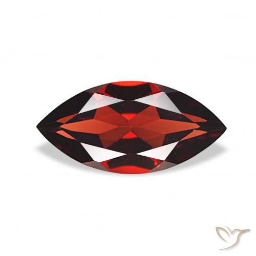 1.86ct Темно-красный Гранат Альмандин, Маркиза, Чистота VVS