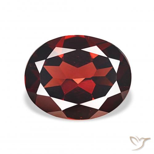 3.73ct Глубокий кроваво-красный Гранат Альмандин, Овал, Чистота VVS
