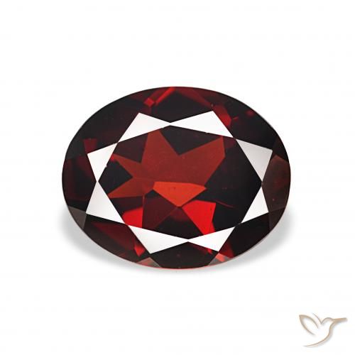 2.66ct Глубокий кроваво-красный Гранат Альмандин, Овал, Чистота VVS
