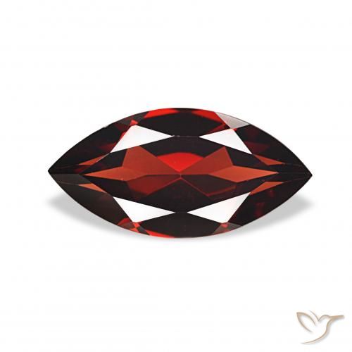 2.06ct Темно-красный Гранат Альмандин, Маркиза, Чистота VVS