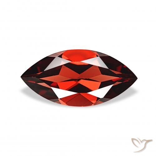 1.96ct Темно-красный Гранат Альмандин, Маркиза, Чистота VVS