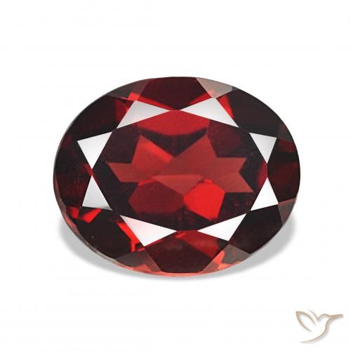 4.42ct Темно-красный Гранат Альмандин Драгоценные Камни, Овал, Чистота VVS