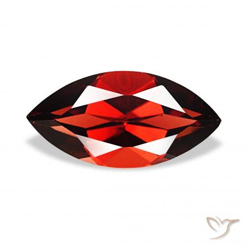 2.14ct Темно-красный Гранат Альмандин, Маркиза, VVS-VS