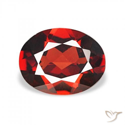 1.72ct Темно-красный Гранат Альмандин Драгоценные Камни, Овал, VVS-VS