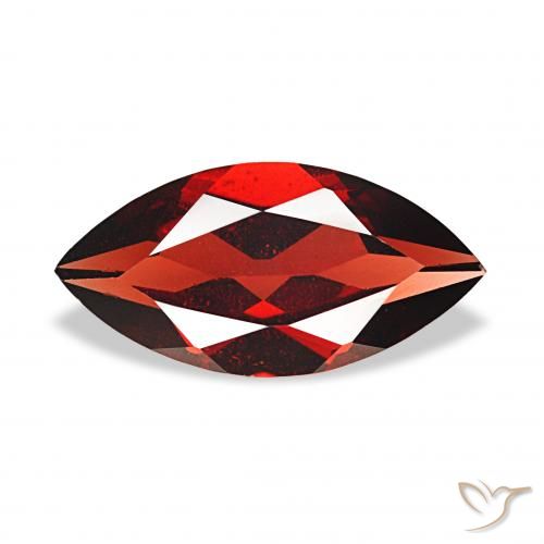 1.86ct Темно-красный Гранат Альмандин Драгоценные Камни, Маркиза, VVS-VS