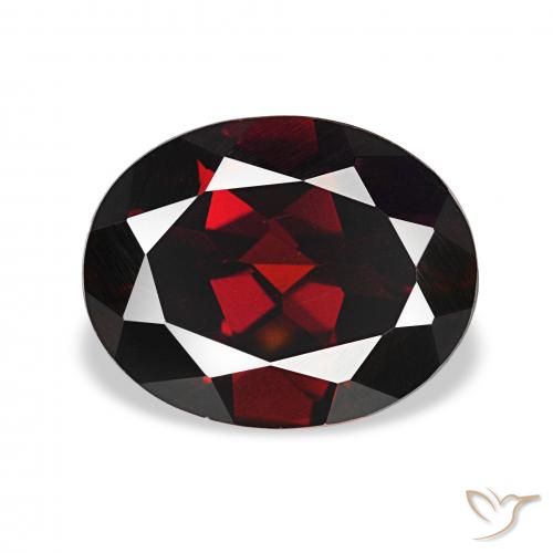 2.66ct Черновато-красный Гранат Альмандин Драгоценные Камни, Овал, Чистота VVS