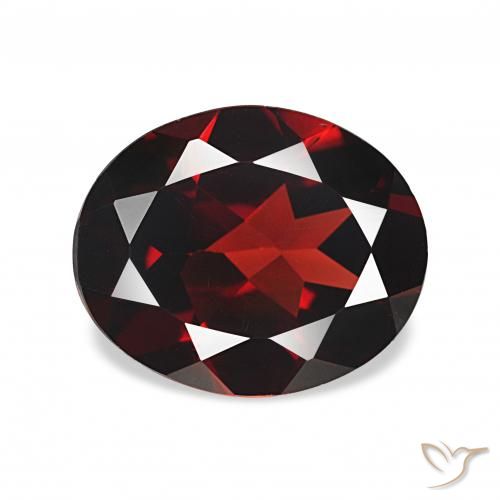 3.59ct Темно-красный Гранат Альмандин Драгоценные Камни, Овал, Чистота VVS