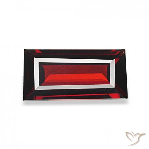 1.60 карата, натуральный Темно-красный Гранат Альмандин, Огранка Багет, Чистота VVS