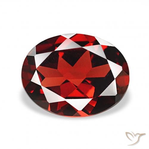 2.16ct Темно-красный Гранат Альмандин Драгоценные Камни, Овал, Чистота VVS