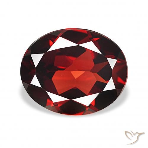4.18ct Темно-красный Гранат Альмандин, Овал, Чистота VVS