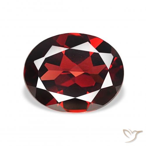 3.78ct Темно-красный Гранат Альмандин, Овал, Чистота VVS