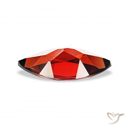 1.80 карата, натуральный Темно-красный Гранат Альмандин, Маркиза, Чистота VVS