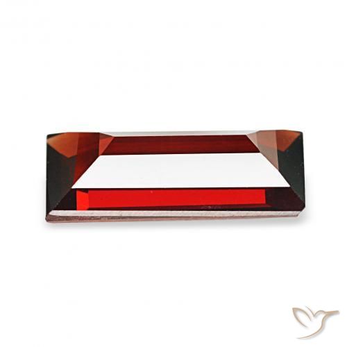 1.53 карата, натуральный Темно-красный Гранат Альмандин, Огранка Багет, Чистота VVS