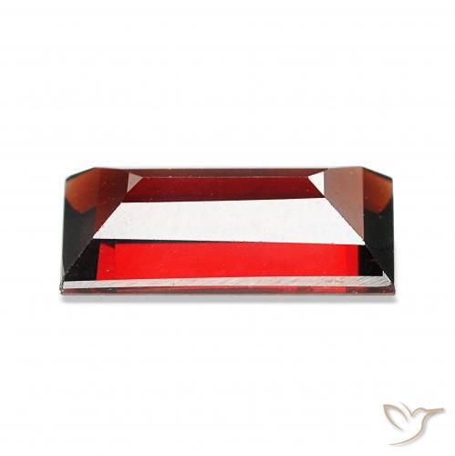 1.82 карата, натуральный Темно-красный Гранат Альмандин, Огранка Багет, Чистота VVS