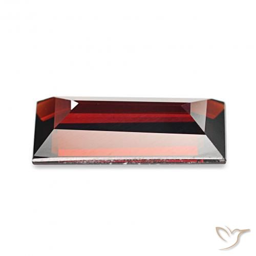 1.67 карата, натуральный Темно-красный Гранат Альмандин, Огранка Багет, Чистота VVS