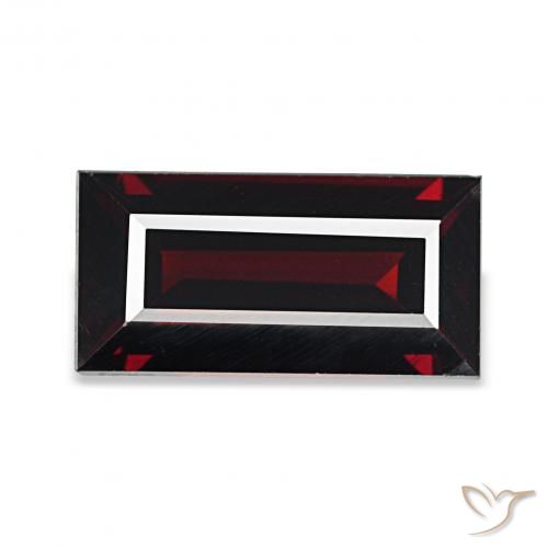 1.78 карата, натуральный Темно-красный Гранат Альмандин, Огранка Багет, Чистота VVS