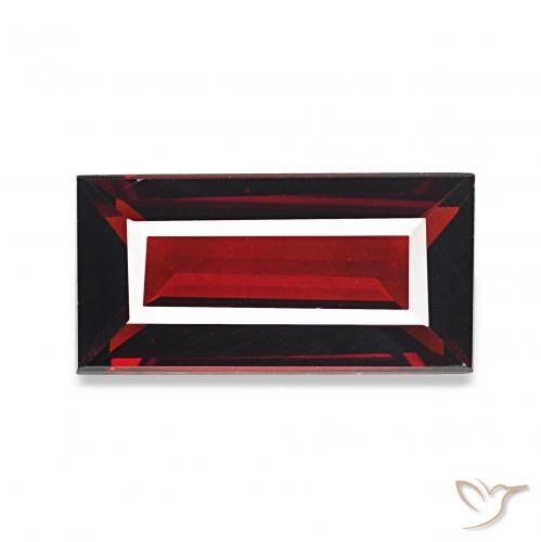 1.74 карата, натуральный Темно-красный Гранат Альмандин, Огранка Багет, Чистота VVS