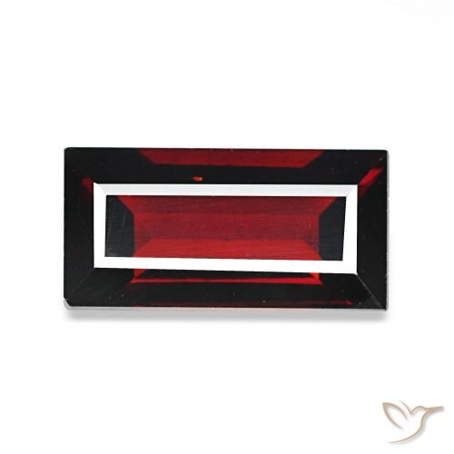 2.05 карата, натуральный Темно-красный Гранат Альмандин, Огранка Багет, VVS-VS