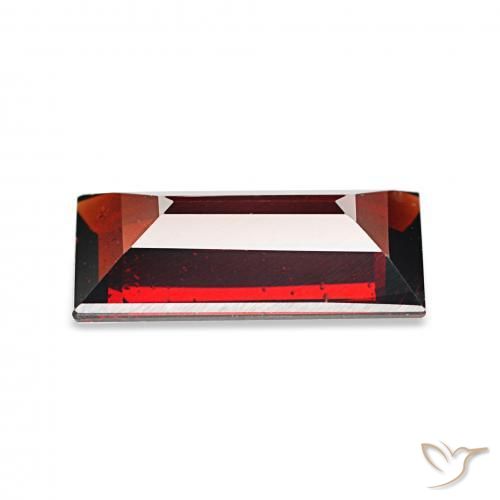 1.65 карата, натуральный Темно-красный Гранат Альмандин, Огранка Багет, VVS-VS