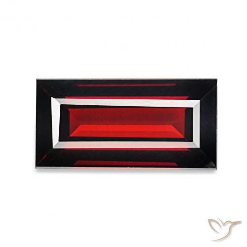 1.76 карата, натуральный Темно-красный Гранат Альмандин, Огранка Багет, Чистота VVS