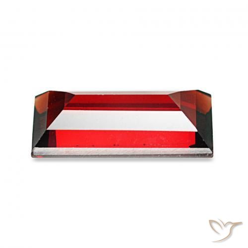 1.76 карата, натуральный Темно-красный Гранат Альмандин, Огранка Багет, Чистота VVS