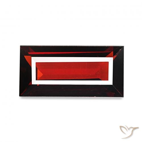 1.67 карата, натуральный Темно-красный Гранат Альмандин, Огранка Багет, Чистота VVS