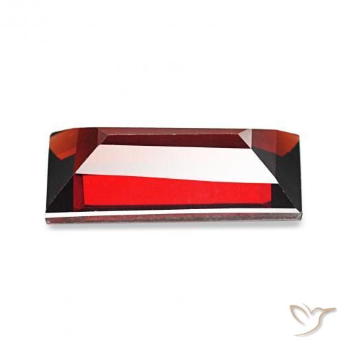 1.78 карата, натуральный Темно-красный Гранат Альмандин, Огранка Багет, Чистота VVS