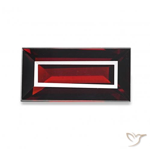 1.59 карата, натуральный Темно-красный Гранат Альмандин, Огранка Багет, Чистота VVS