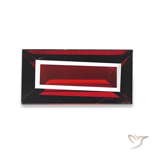 1.69 карата, натуральный Темно-красный Гранат Альмандин, Огранка Багет, Чистота VVS