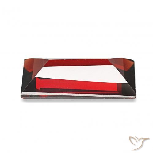 1.65 карата, натуральный Темно-красный Гранат Альмандин, Огранка Багет, Чистота VVS