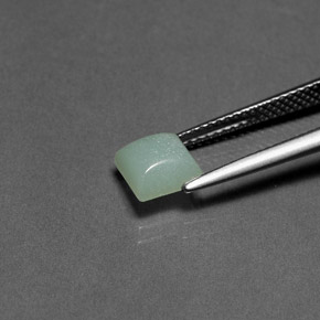 Натуральный Зеленый Амазонит 1,29 карата Квадрат, Непрозрачный