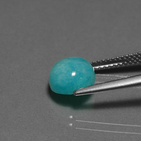 2.31 карата, натуральный Зелено-голубой Амазонит, Огранка Круг, Непрозрачный