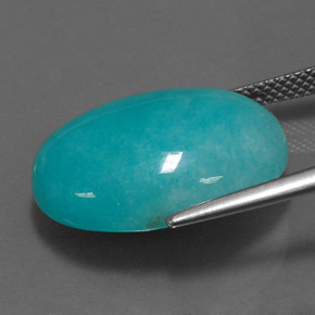 13.91 карата, натуральный Сине-зеленый Амазонит, Огранка Овал, Непрозрачный