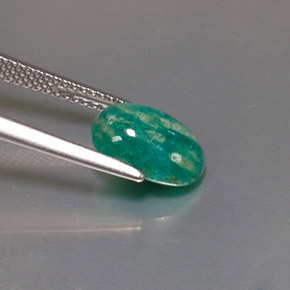 2.50 карата, натуральный Зеленый Амазонит, Огранка Овал, Непрозрачный