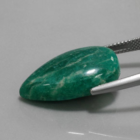 15.40 карата, натуральный Зеленый Амазонит, Форма груши, Непрозрачный