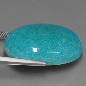 78.55 карата, натуральный Зелено-голубой Амазонит, Огранка Овал, Непрозрачный