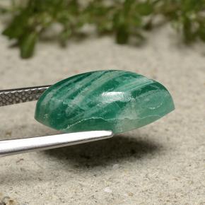 6.08 карата, натуральный Средне-темно-зеленый Амазонит, Маркиза, Непрозрачный