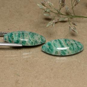 Натуральный прохладный зеленый амазонит 12,69 карата маркиз, непрозрачный