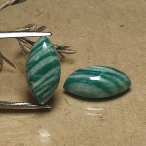 14.83 карата, натуральный Сине-зеленый Амазонит, Маркиза, Непрозрачный