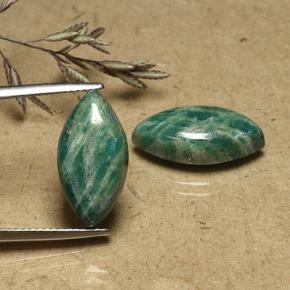 Натуральный Прохладный зеленый Амазонит 12,58 карата Маркиза, Непрозрачный