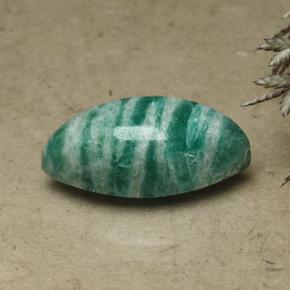 Натуральный Сосновый зеленый Амазонит 8,07 карата Маркиза, Непрозрачный